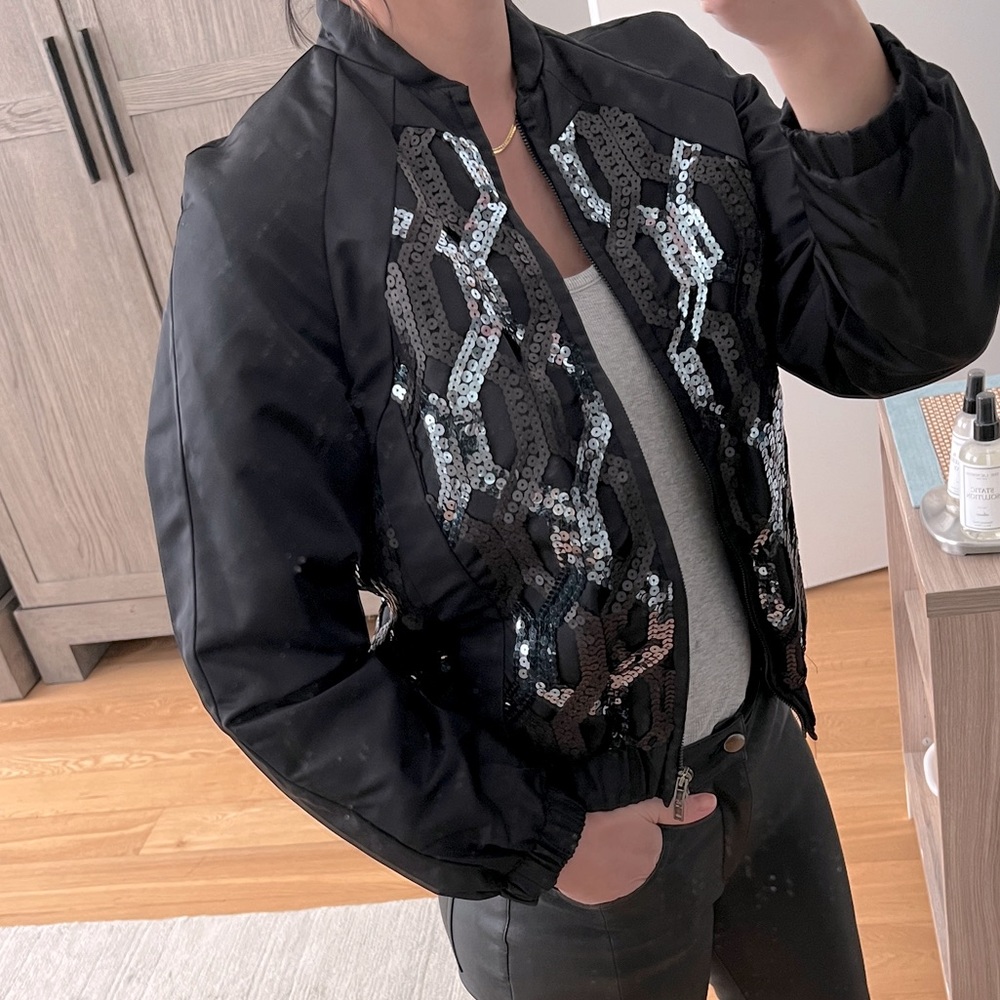 MIU MIU sequins bomber jacket